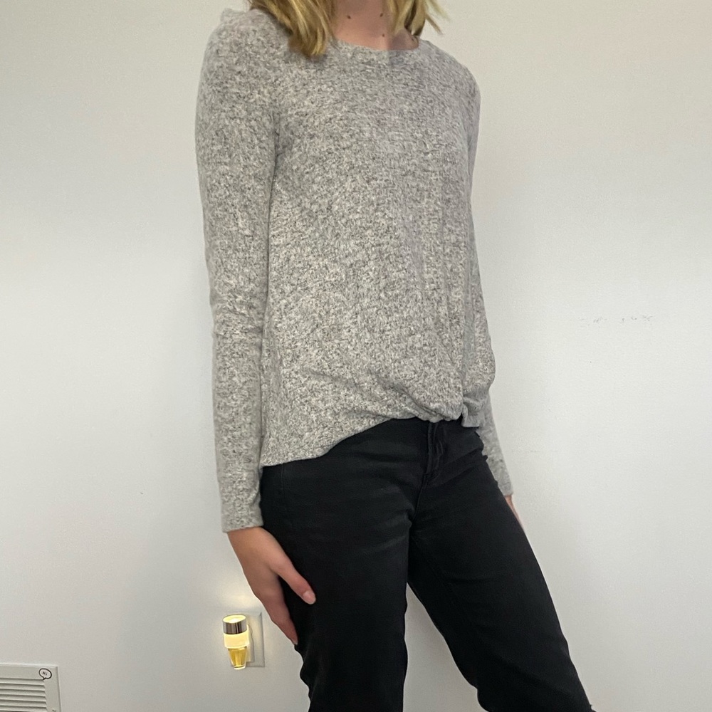 Gray heathered Long-sleeve - XS